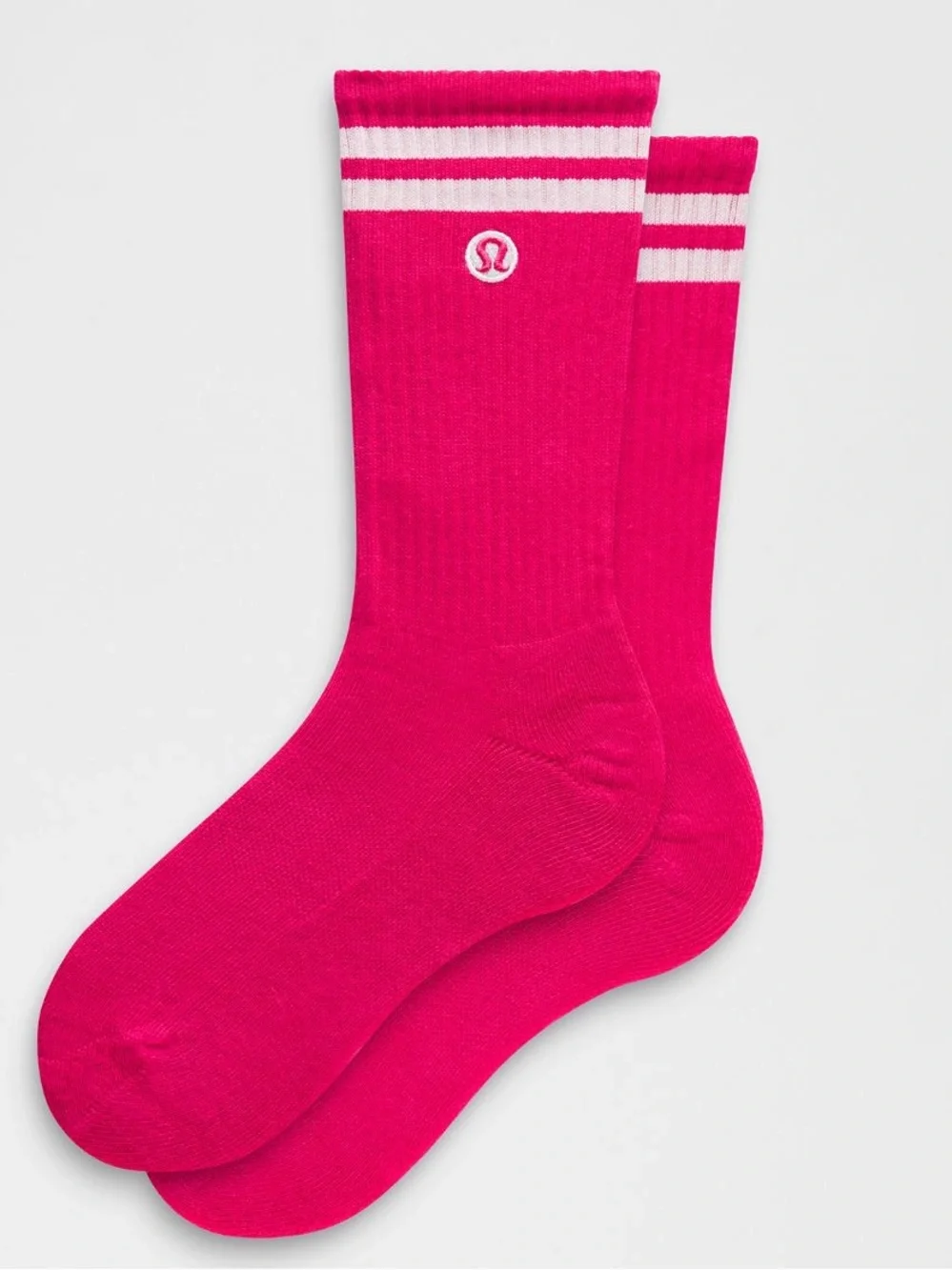NWT Lululemon Athletica Daily Essential Crew Socks Calypso Pink Size S Unisex